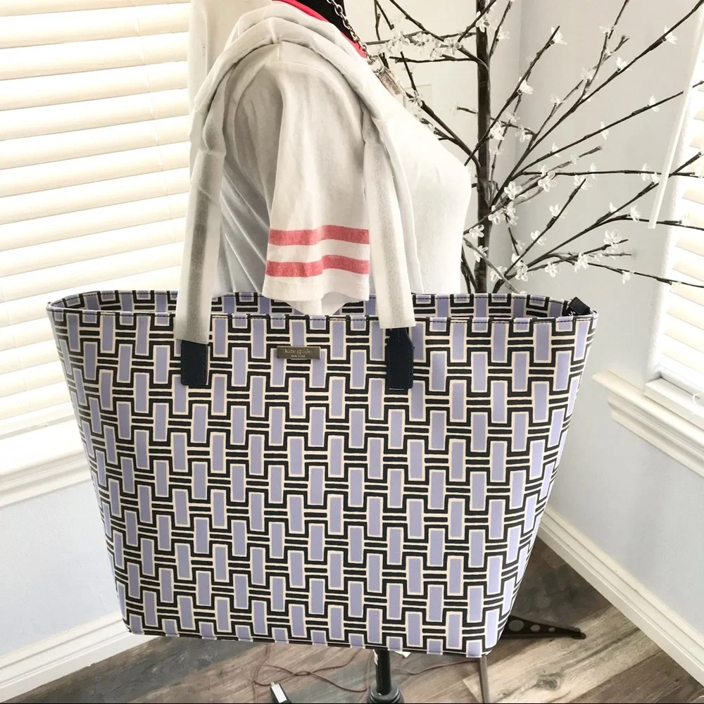 🆕 Kate Spade Shore Street Forest Geo Handbag
